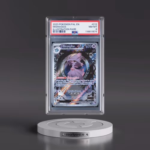 2023 Pokémon Pal EN-Paldea Evolved #212 Mismagius - Illustration Rare (PSA 8 NM-MT)