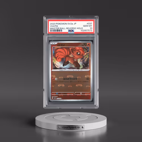 2023 Pokémon Sv2a-Pokemon 151 #037 Vulpix - Reverse Holo Master Ball (PSA 10 GEM MINT)