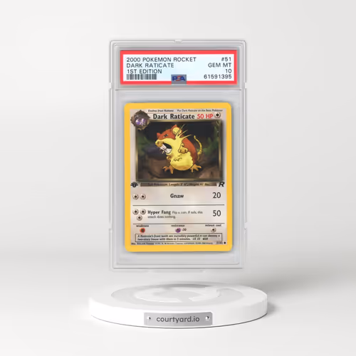 2000 Pokémon Rocket #51 Dark Raticate - 1st Edition (PSA 10 GEM MINT)