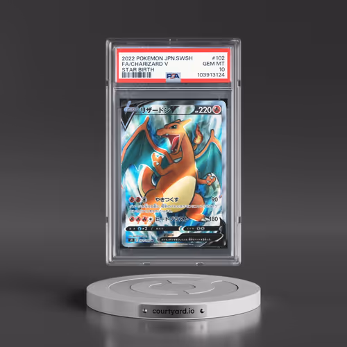 2022 Pokémon Sword & Shield Star Birth #102 Charizard V - Holo Full Art (PSA 10 GEM MINT)