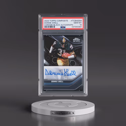 2023 Topps Composite Topps Chrome Black Autographs #TCBADSH Donnie Shell (PSA 10 GEM MINT)