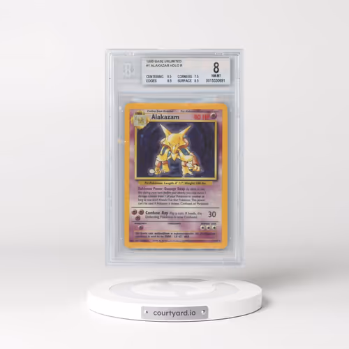 1999 Base Set #1 Alakazam - Holo (BGS 8 NM-MT)