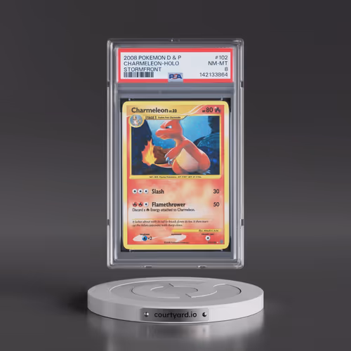 2008 Pokémon Diamond & Pearl Stormfront #102 Charmeleon - Holo (PSA 8 NM-MT)