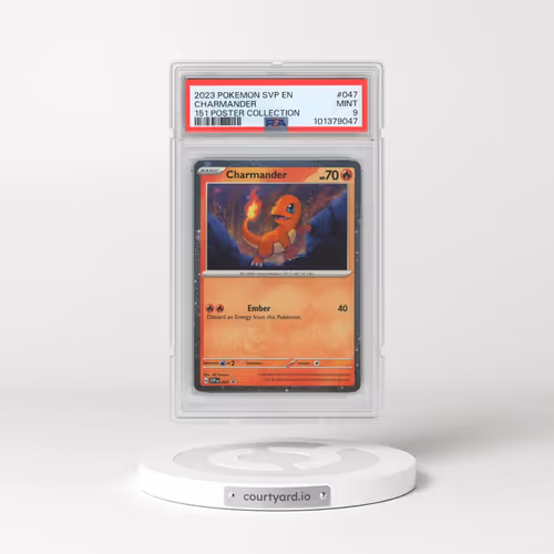2023 Pokémon Svp EN-SV Black Star Promo #047 Charmander - 151 Poster Collection (PSA 9 MINT)