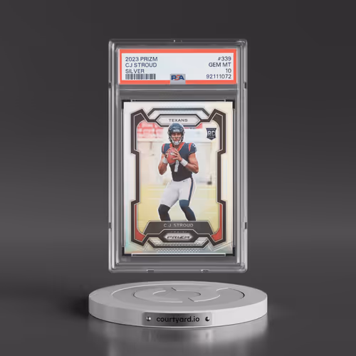 2023 Panini Prizm #339 CJ Stroud - Silver Prizm (PSA 10 GEM MINT)