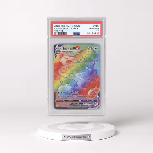 2020 Pokémon Sword & Shield #206 Snorlax Vmax - Full Art Secret (PSA 10 GEM MINT)