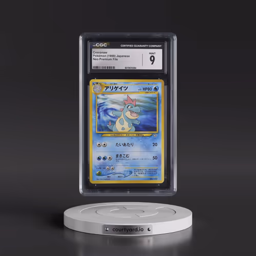 1999 Neo Premium File Croconaw - No Rarity (CGC 9 MINT)