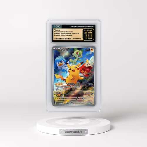 2022 Scarlet & Violet Promos #001/SV-P Pikachu - Scarlet & Violet Pre-Order (CGC 10 PRISTINE)