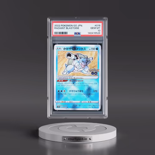 2022 Pokémon Go #018 Radiant Blastoise - Holo (PSA 10 GEM MINT)
