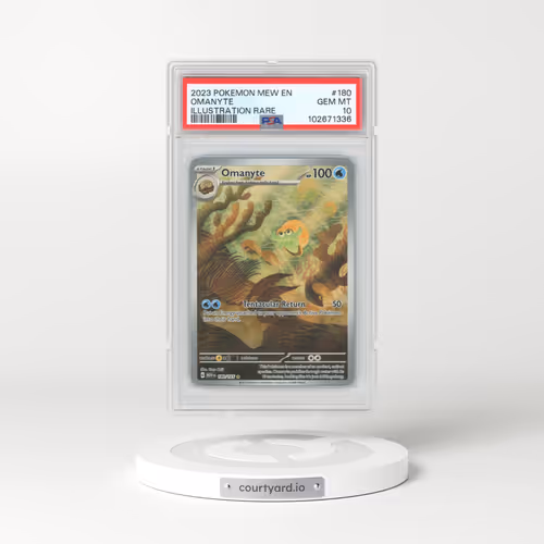 2023 Pokémon Mew EN-151 #180 Omanyte - Illustration Rare (PSA 10 GEM MINT)