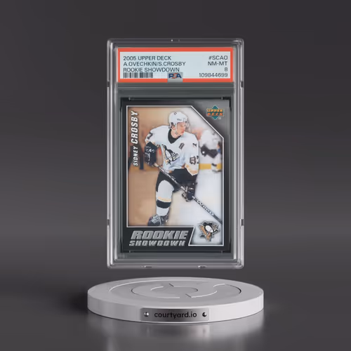 2005 Upper Deck Rookie Showdown #SCAO Alexander Ovechkin/Sidney Crosby (PSA 8 NM-MT)
