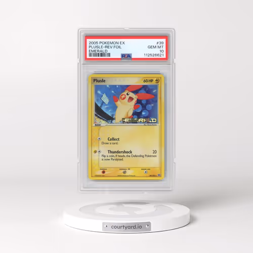 2005 Pokémon EX Emerald #39 Plusle - Reverse Foil (PSA 10 GEM MINT)
