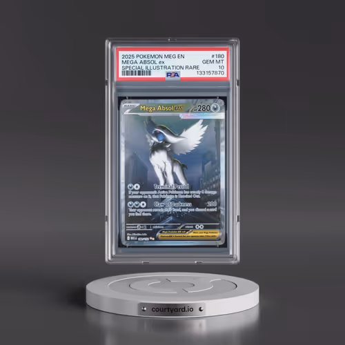 2025 Pokémon Meg EN-Mega Evolution #180 Mega Absol EX - Holo Special Illustration Rare (PSA 10 GEM M