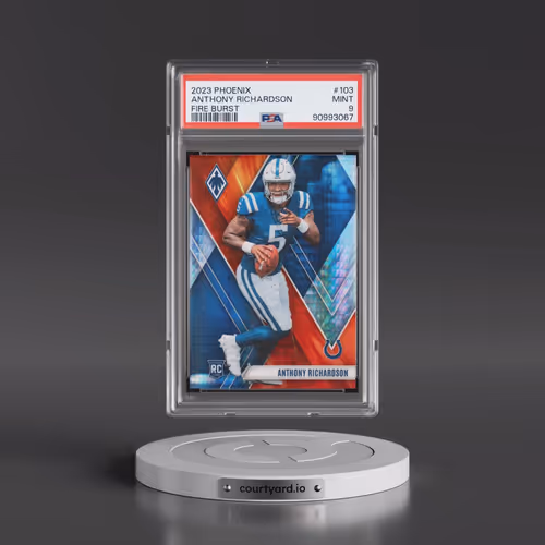 2023 Panini Phoenix #103 Anthony Richardson - Fire Burst (PSA 9 MINT)
