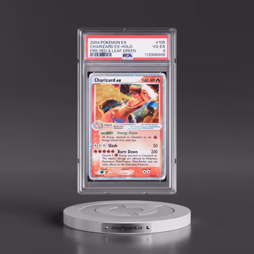 2004 Pokémon EX Fire Red & Leaf Green #105 Charizard EX - Holo Holo (PSA 4 VG-EX)