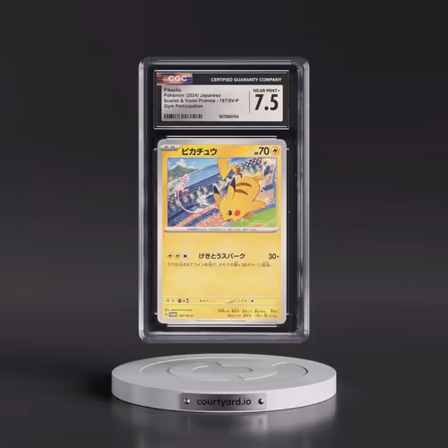 2022 Scarlet & Violet Promos #197/SV-P Pikachu - Gym Participation (CGC 7.5 NM+)