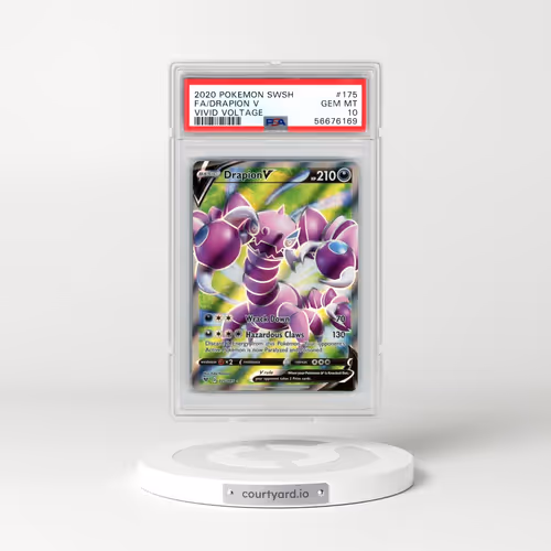 2020 Pokémon Sword & Shield Vivid Voltage #175 Drapion V - Holo Full Art (PSA 10 GEM MINT)