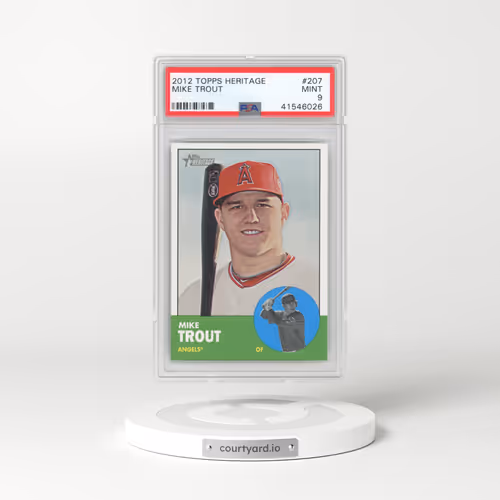 2012 Topps Heritage #207 Mike Trout (PSA 9 MINT)