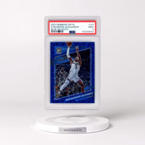2021 Panini Donruss Optic #147 Shai Gilgeous-Alexander - Blue Velocity (PSA 9 MINT)