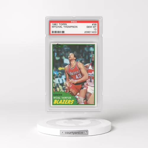 1981 Topps #36 Mychal Thompson (PSA 10 GEM MINT)