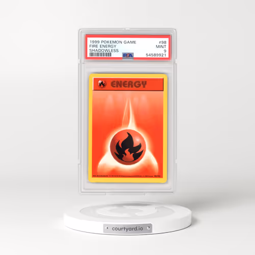 1999 Base Set #98 Fire Energy - Shadowless Shadowless (PSA 9 MINT)