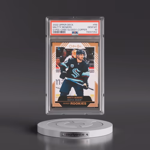 2022 Upper Deck O-Pee-Chee Glossy #R9 Matty Beniers - Copper (PSA 10 GEM MINT)