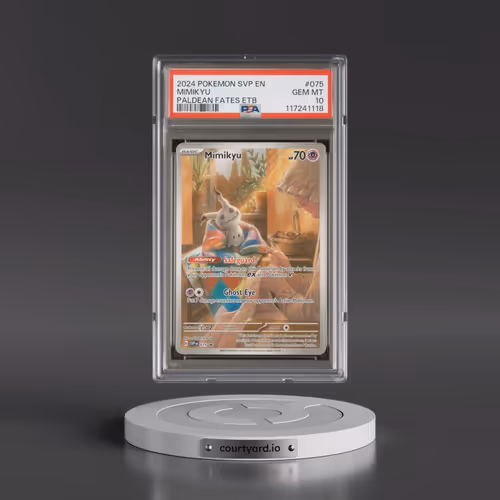 2024 Pokémon Svp EN-SV Black Star Promo #075 Mimikyu - Paldean Fates Elite Trainer Box (PSA 10 GEM M