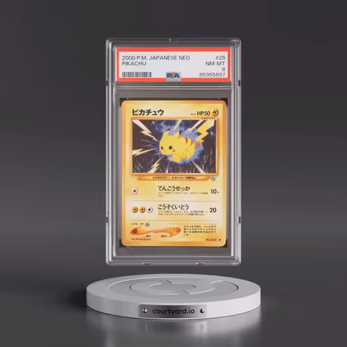 2000 Pokémon Neo #25 Pikachu (PSA 8 NM-MT)