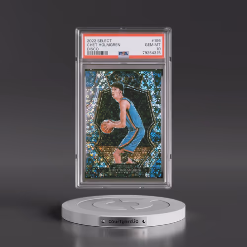 2022 Panini Select #196 Chet Holmgren - Disco (PSA 10 GEM MINT)