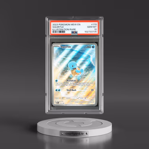 2023 Pokémon Mew EN-151 #170 Squirtle - Illustration Rare (PSA 10 GEM MINT)