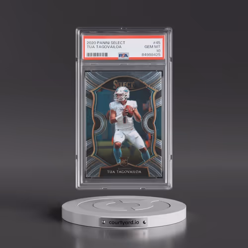 2020 Panini Select #45 Tua Tagovailoa (PSA 10 GEM MINT)