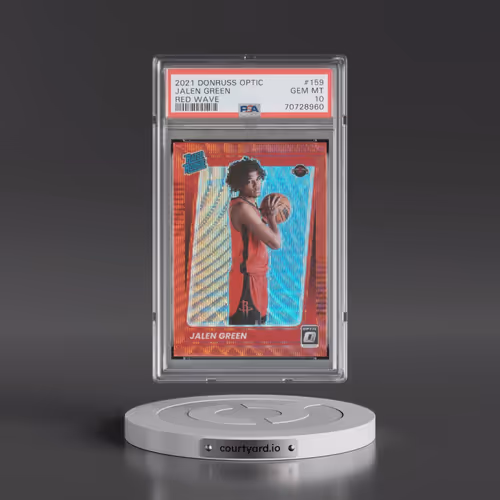 2021 Panini Donruss Optic #159 Jalen Green - Red Wave (PSA 10 GEM MINT)