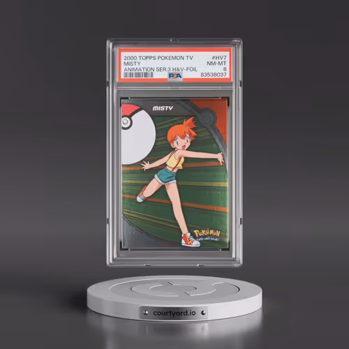 2000 Topps Pokémon TV Animation Series 3 Heroes & Villains #HV7 Misty - Foil (PSA 8 NM-MT)