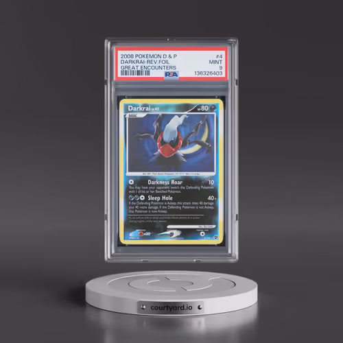 2008 Pokémon Diamond & Pearl Great Encounters #4 Darkrai - Reverse Foil (PSA 9 MINT)