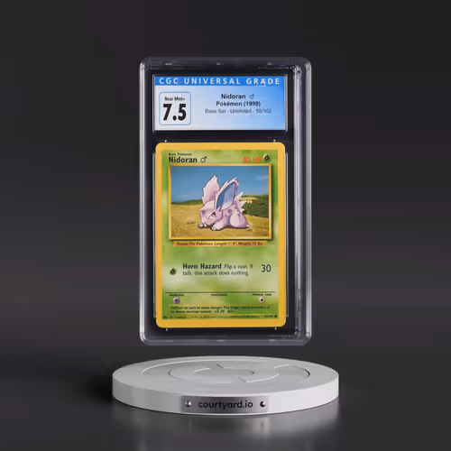 1999 Base Set #55/102 Nidoran â?? (CGC 7.5 NM+)