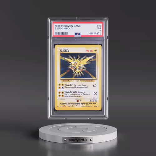 1999 Pokémon Game #16 Zapdos - Holo (PSA 7 NM)