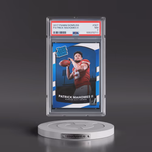 2017 Panini Donruss #327 Patrick Mahomes II (PSA 7 NM)