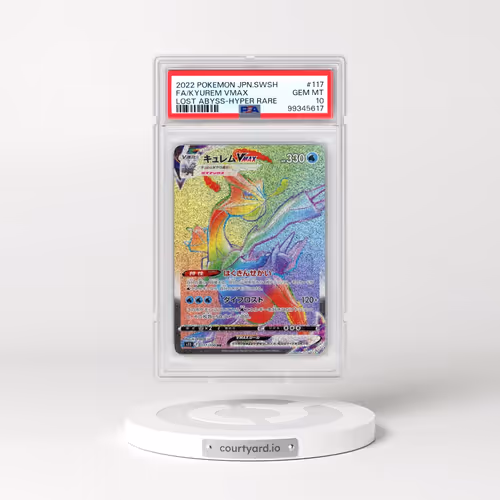 2022 Pokémon Sword & Shield Lost Abyss #117 Kyurem Vmax - Full Art Hyper Rare (PSA 10 GEM MINT)