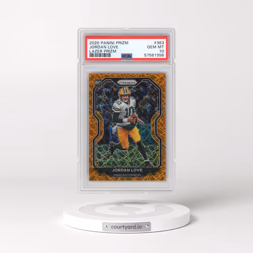 2020 Panini Prizm #363 Jordan Love - Lazer Prizm (PSA 10 GEM MINT)