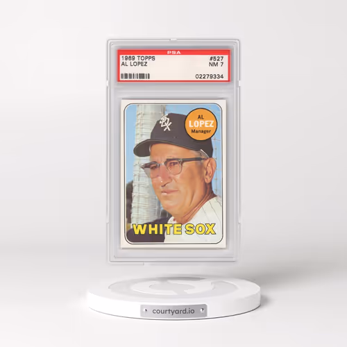 1969 Topps #527 Al Lopez (PSA 7 NM)