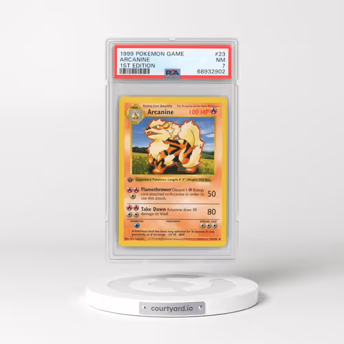 1999 Base Set #23 Arcanine - 1st Edition 1st Edition (PSA 7 NM)