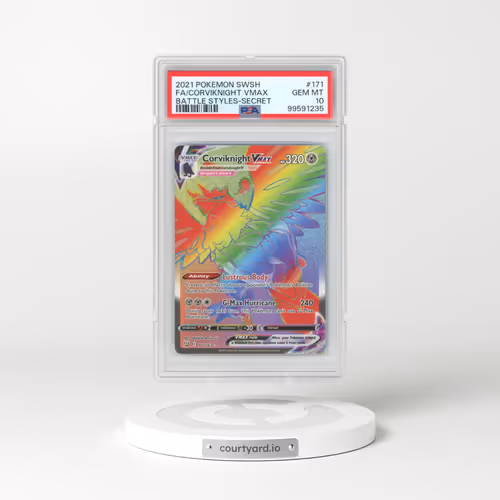 2021 Pokémon Sword & Shield Battle Styles #171 Corviknight Vmax - Full Art Secret (PSA 10 GEM MINT)