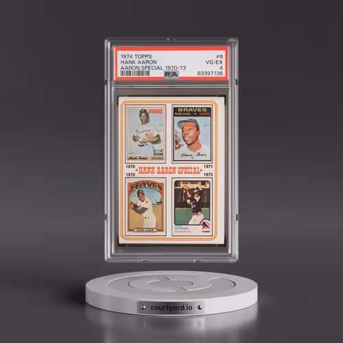 1974 Topps #6 Hank Aaron - Aaron Special 1970-73 (PSA 4 VG-EX)
