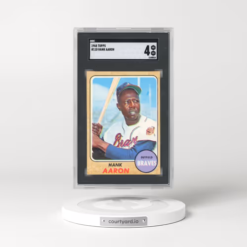 1968 Topps #110 Hank Aaron (SGC 4 VG-EX)