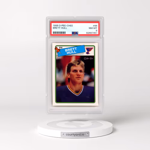 1988 O-Pee-Chee #66 Brett Hull (PSA 8 NM-MT)