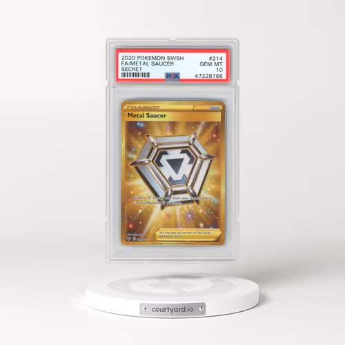 2020 Pokémon Sword & Shield #214 Metal Saucer - Full Art Secret (PSA 10 GEM MINT)