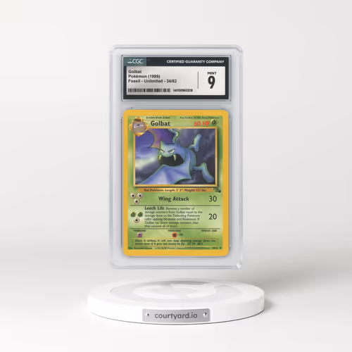 1999 Fossil #34 Golbat (CGC 9 MINT)