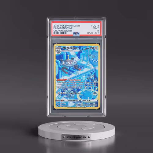 2023 Pokémon Sword and Shield Crown Zenith #GG18 Magnezone - Full Art (PSA 9 MINT)
