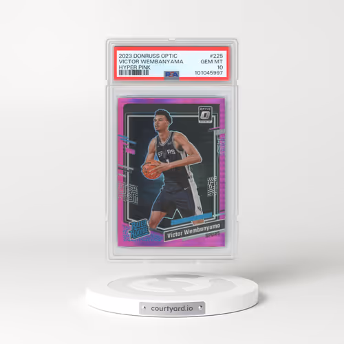 2023 Panini Donruss Optic #225 Victor Wembanyama - Hyper Pink (PSA 10 GEM MINT)