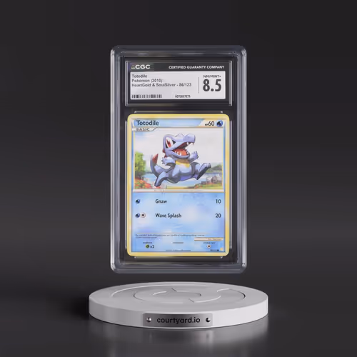 2010 HeartGold & SoulSilver #86/123 Totodile (CGC 8.5 NM-MT+)